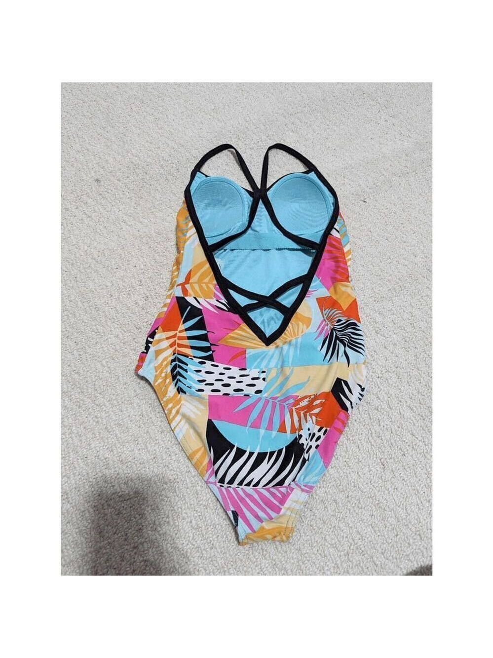 Zxsport Women's Size Small One-piece Swimsuit multi color - Picture 2 of 3